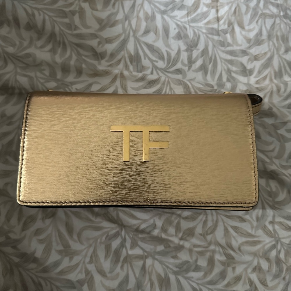 Tom Ford Metallic Gold Women's Wallet